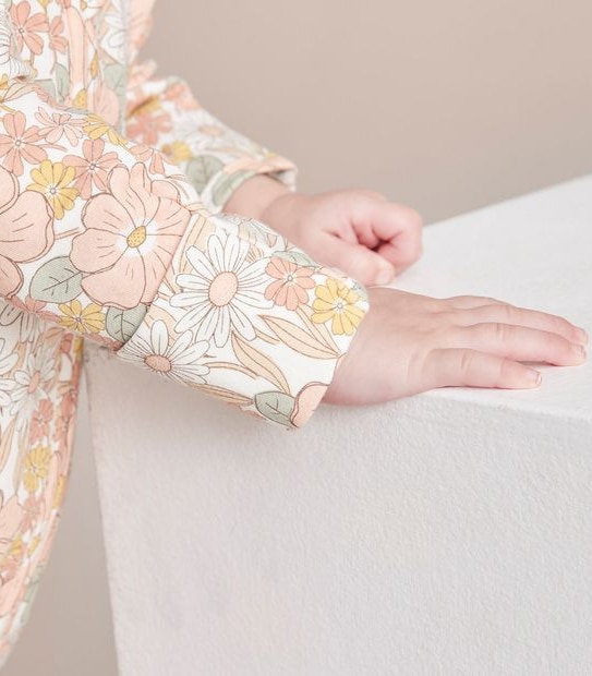 Baby Organic Cotton Print Coverall 4 of 5