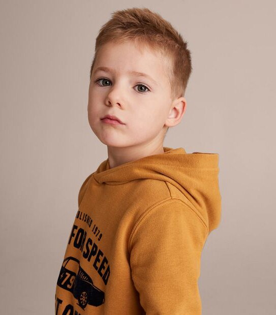 Flock Print Hoodie