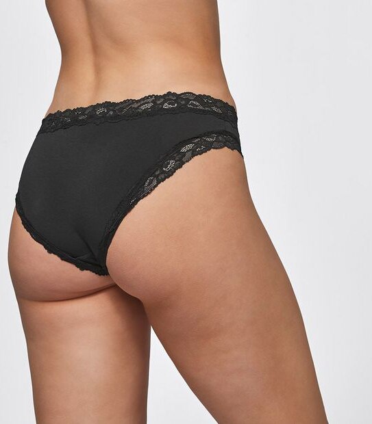Modal and Lace Bikini Briefs