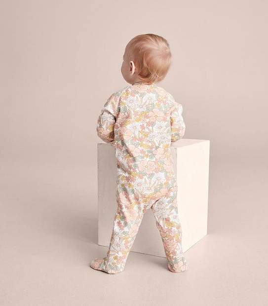 Baby Organic Cotton Print Coverall 2 of 5
