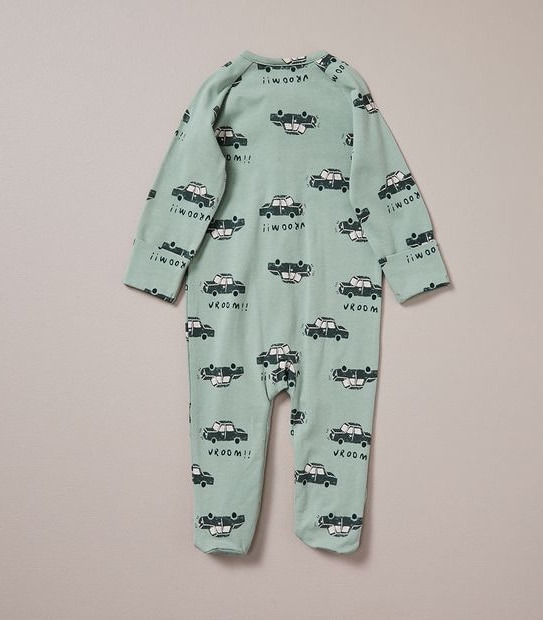 Baby Organic Cotton Print Coverall