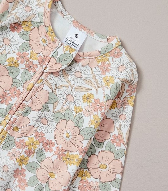 Baby Organic Cotton Print Coverall