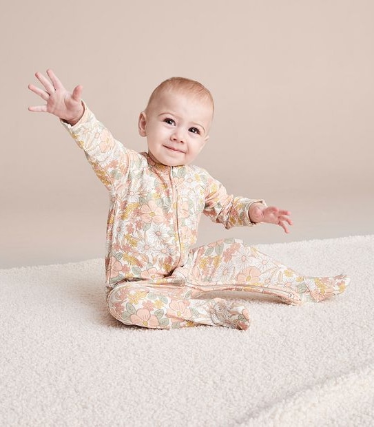 Baby Organic Cotton Print Coverall