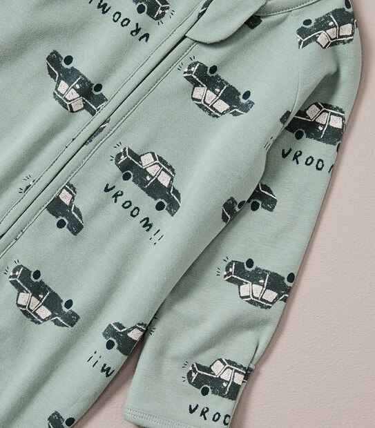 Baby Organic Cotton Print Coverall 4 of 5