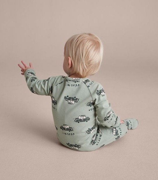 Baby Organic Cotton Print Coverall 5 of 5