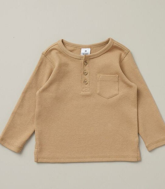Baby Henley Waffle Top