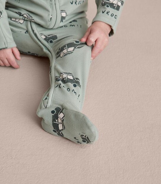 Baby Organic Cotton Print Coverall