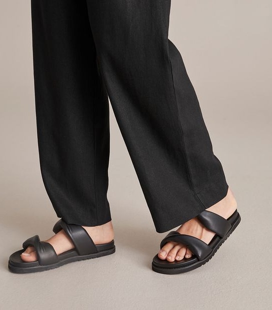 Lily Loves Linen Blend Wide Leg Trousers