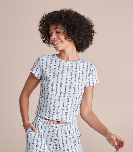 Lily Loves Pointelle T-Shirt and Pants Pyjama Set