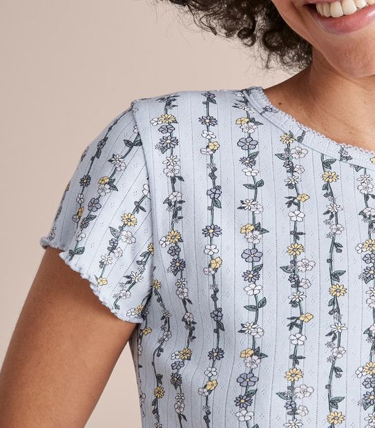 Lily Loves Pointelle T-Shirt and Pants Pyjama Set