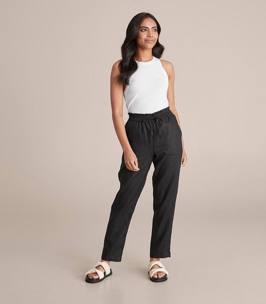 Dannii Minogue Petites Linen Jogger Pants Target Australia