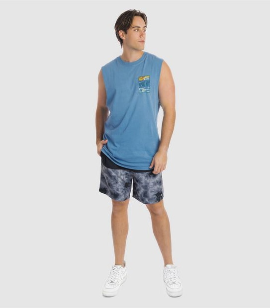 Piping Hot Warped Muscle Tank Top