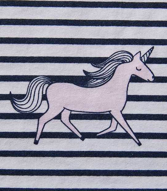 Unicorn Striped Pyjama Set