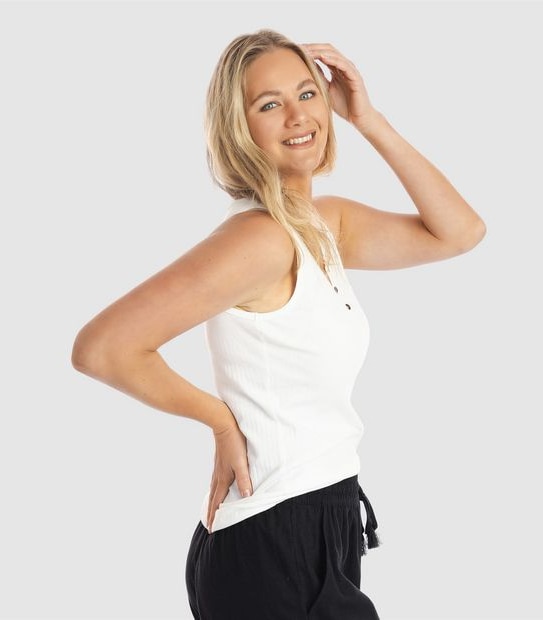 Piping Hot Rib Scoop Tank Top