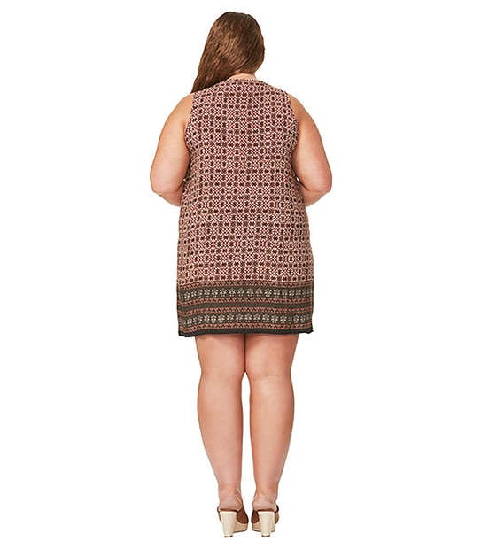 New Look Tile Print Tunic Dress