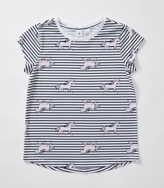 Unicorn Striped Pyjama Set