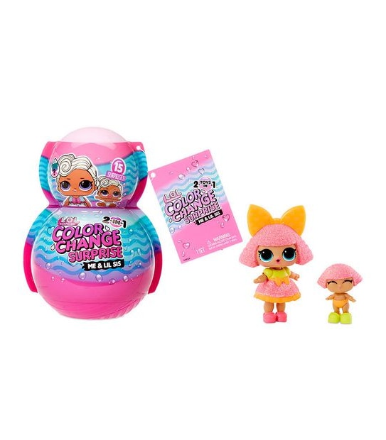 L.O.L. Surprise! 2-n-1 Me & My Lil Sis Colour Change Surprise&trade; with 15 Surprises - Assorted*