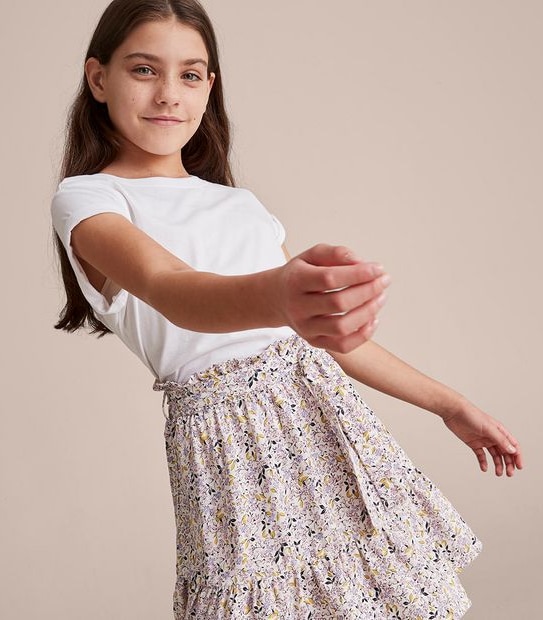 Linen Blend Skirt