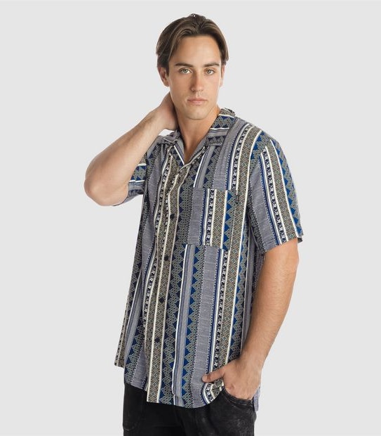 Piping Hot Geo Short Sleeve Shirt