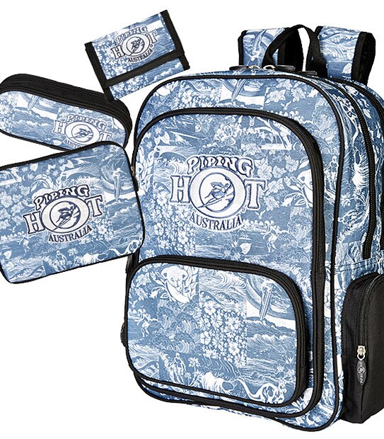 Piping Hot Backpack & Bonus Set - Blue/Black