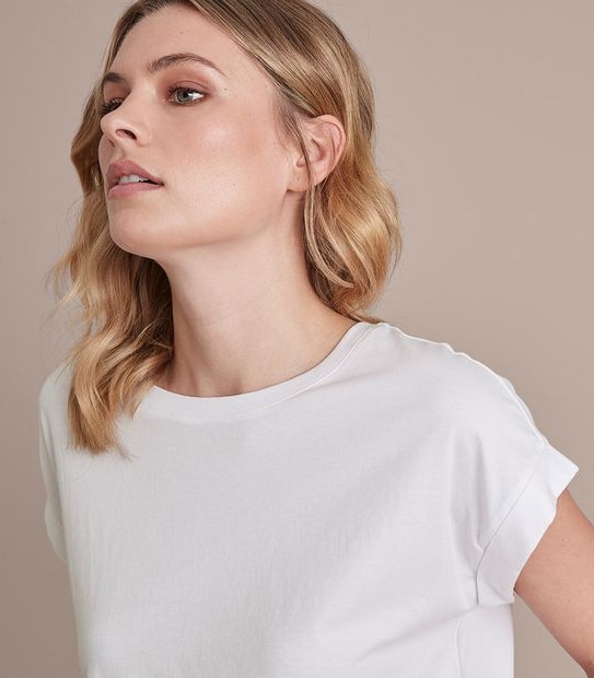 Roll Cuff Supima Cotton T-Shirt