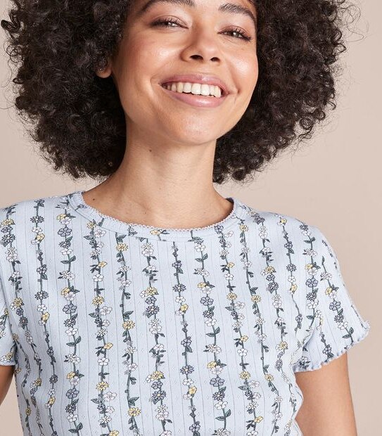 Lily Loves Pointelle T-Shirt and Pants Pyjama Set
