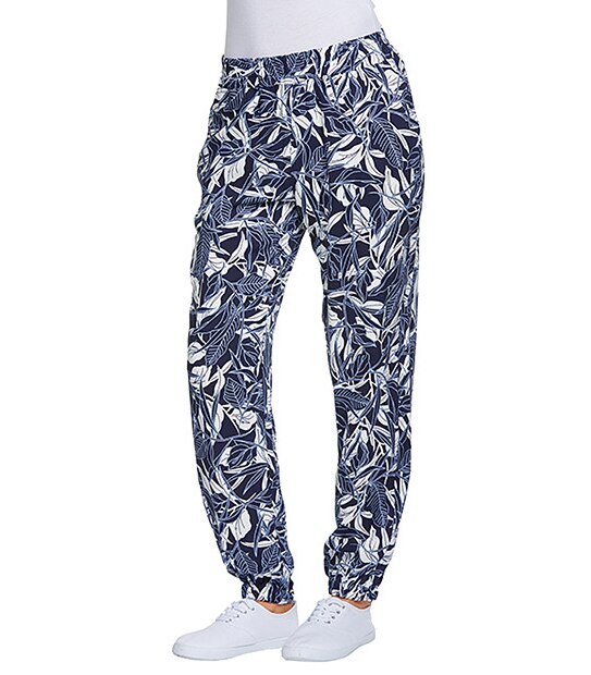 Leaf Print Jogger Pants