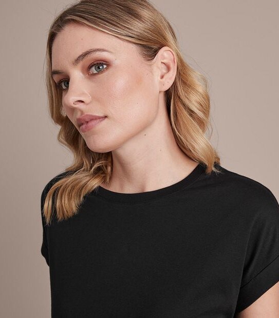 Roll Cuff Supima Cotton T-Shirt