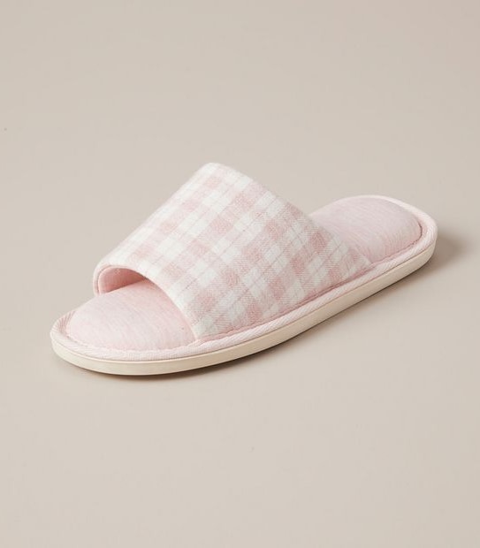 Womens Simmi Open Toe Jersey Scuff Slippers