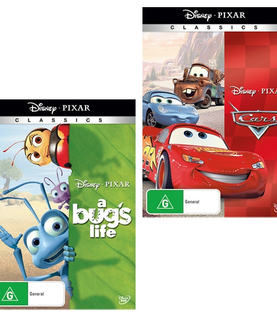 Cars + A Bug's Life DVD Bundle