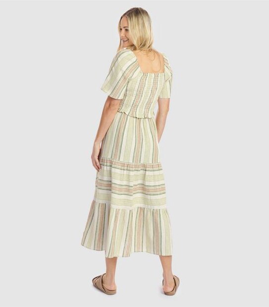 Piping Hot Tiered Midi Skirt