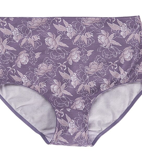SpaFX Full Briefs - Purple Floral