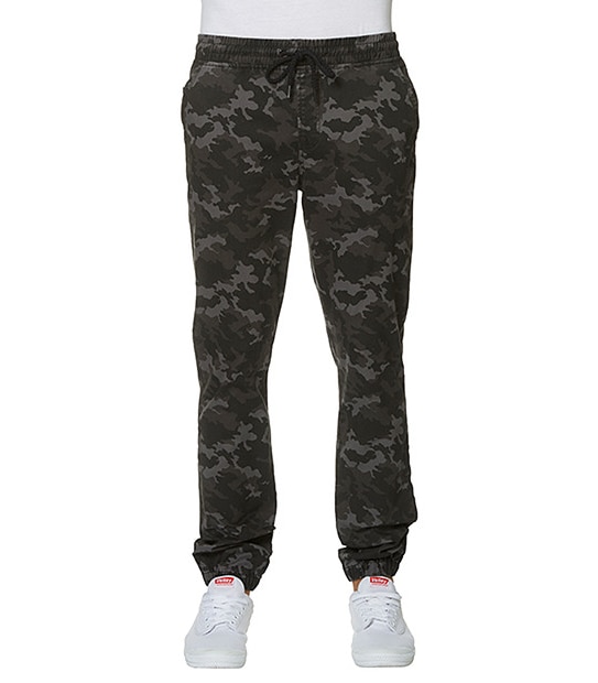 Men's Slim Fit Beach Pants - Camo Grey