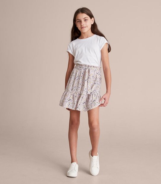 Linen Blend Skirt