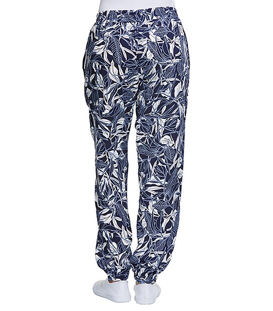 Leaf Print Jogger Pants