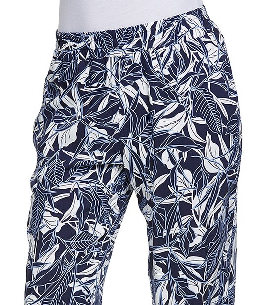 Leaf Print Jogger Pants