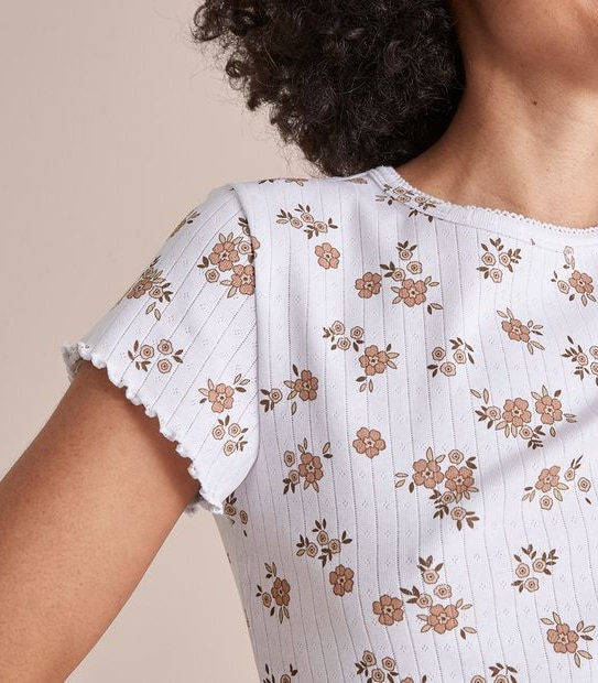 Lily Loves Pointelle T-Shirt and Shorts Pyjama Set 5 of 6