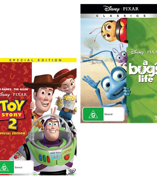 A Bug's Life + Toy Story 2 DVD Bundle