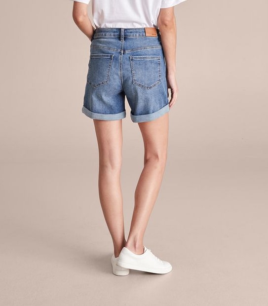 Classic Roll Cuff Denim Shorts
