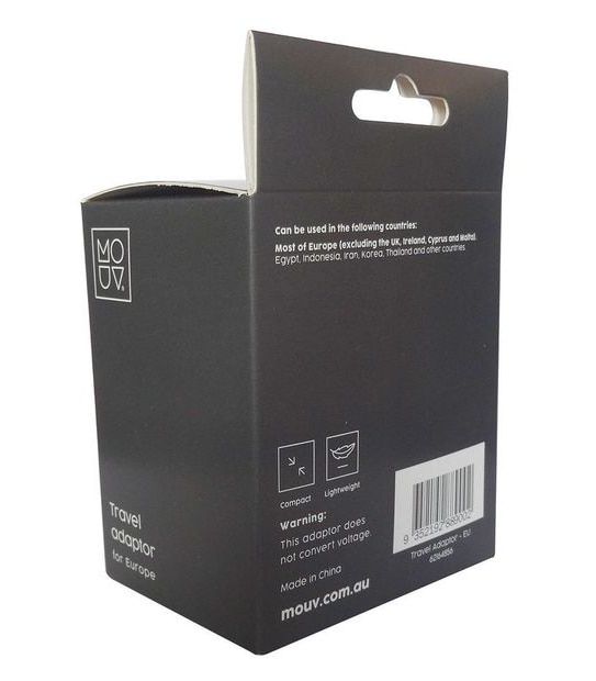 MOUV Travel Adapter -  Europe