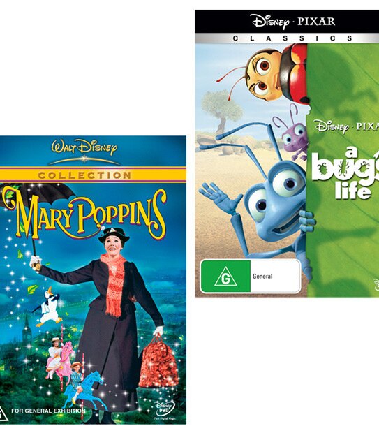 A Bug's Life + Mary Poppins DVD Bundle