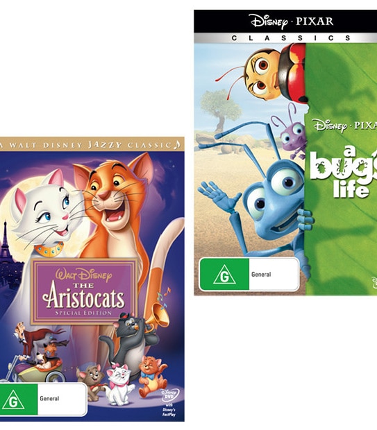 A Bug's Life + Aristocats Special Edition DVD Bundle