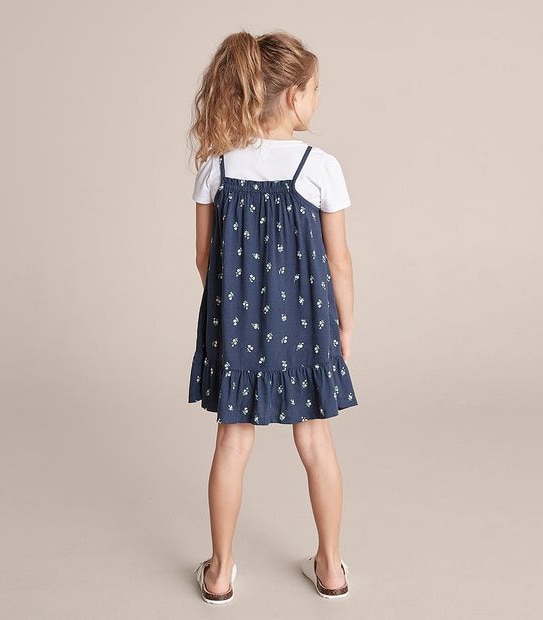 SE249889_05 SS TEE & LINEN BLND DRSS AOP DITSY NVY Target Australia