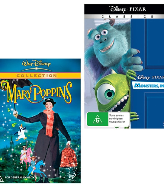 Monsters Inc + Mary Poppins DVD Bundle