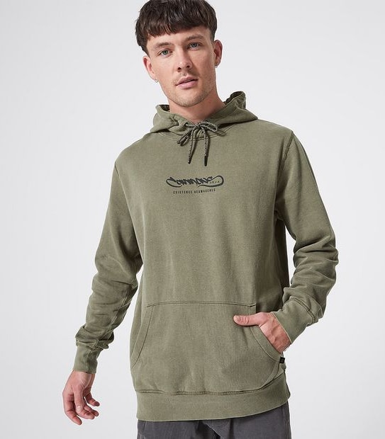 Commons Pullover Hoodie - Washed Khaki