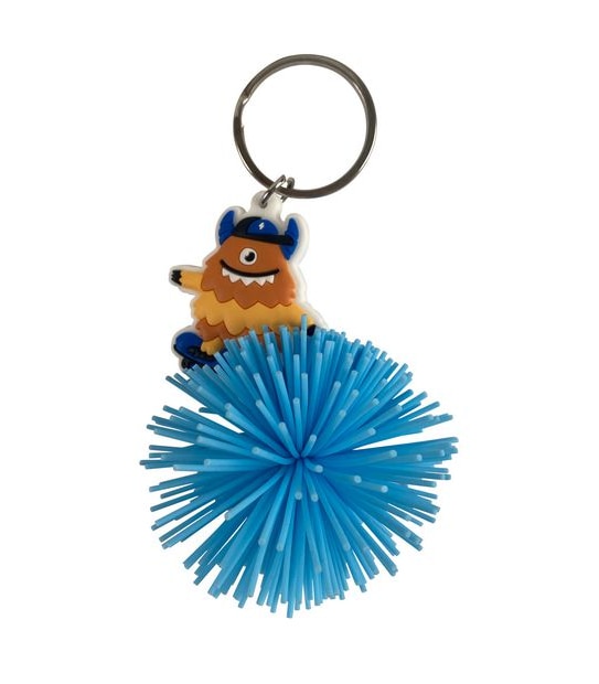 Silicone Monster Keyring - Blue