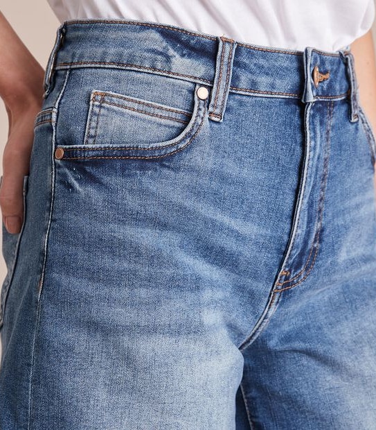 Classic Roll Cuff Denim Shorts
