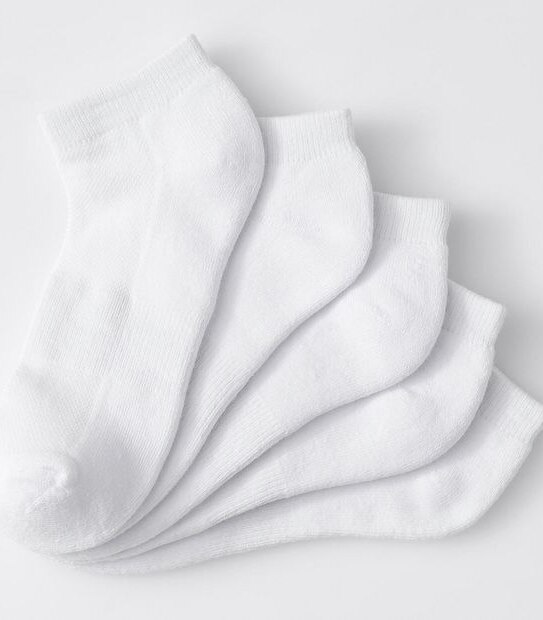 Maxx 5 Pack Low Cut Socks - White