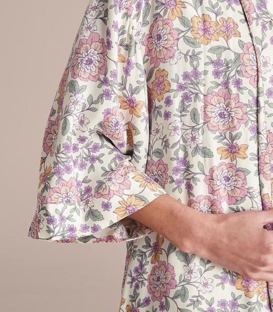 Woven Viscose Satin Kimono