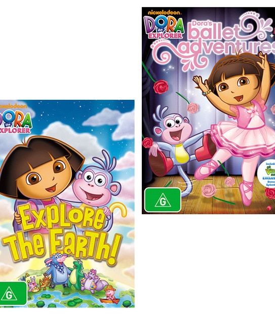 Dora: Ballet Adventures + Dora: Explore the Earth DVD Bundle